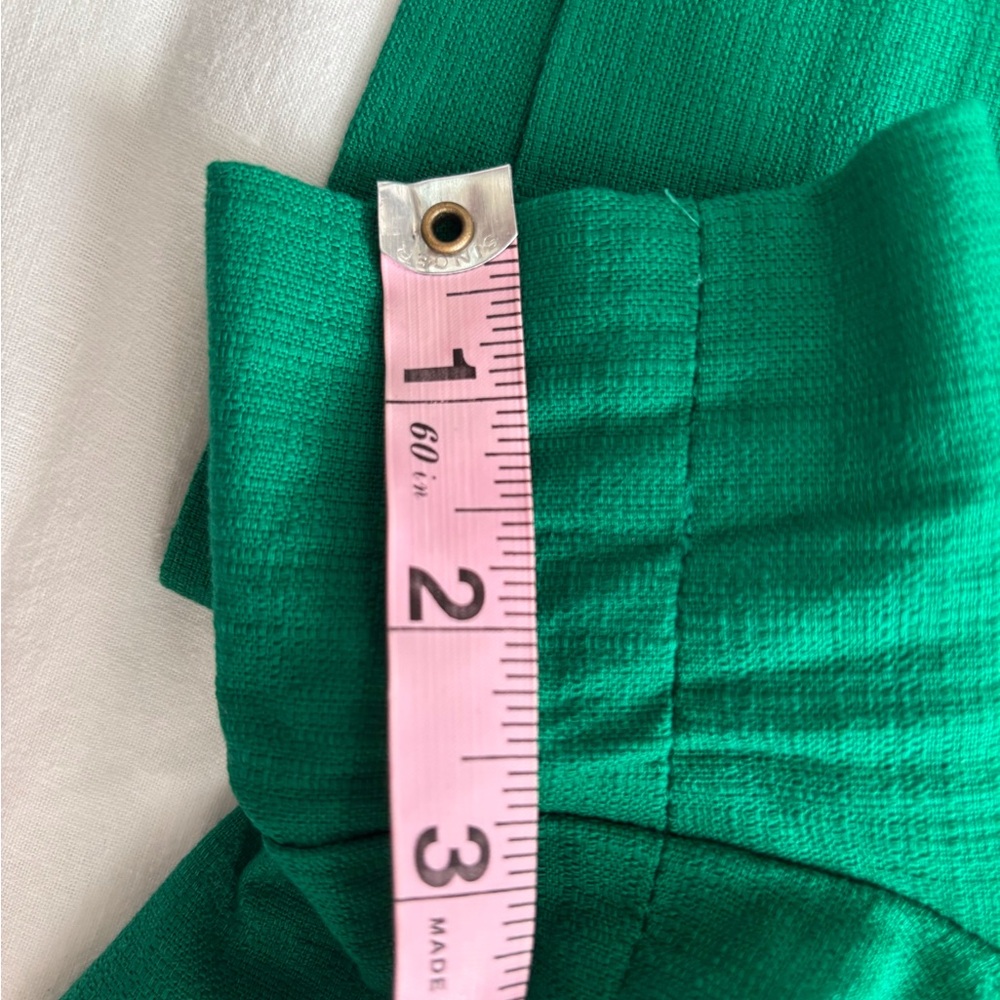 J. Crew High Waist Green Shorts Tailored Cotton Blend - Picture 5 of 5